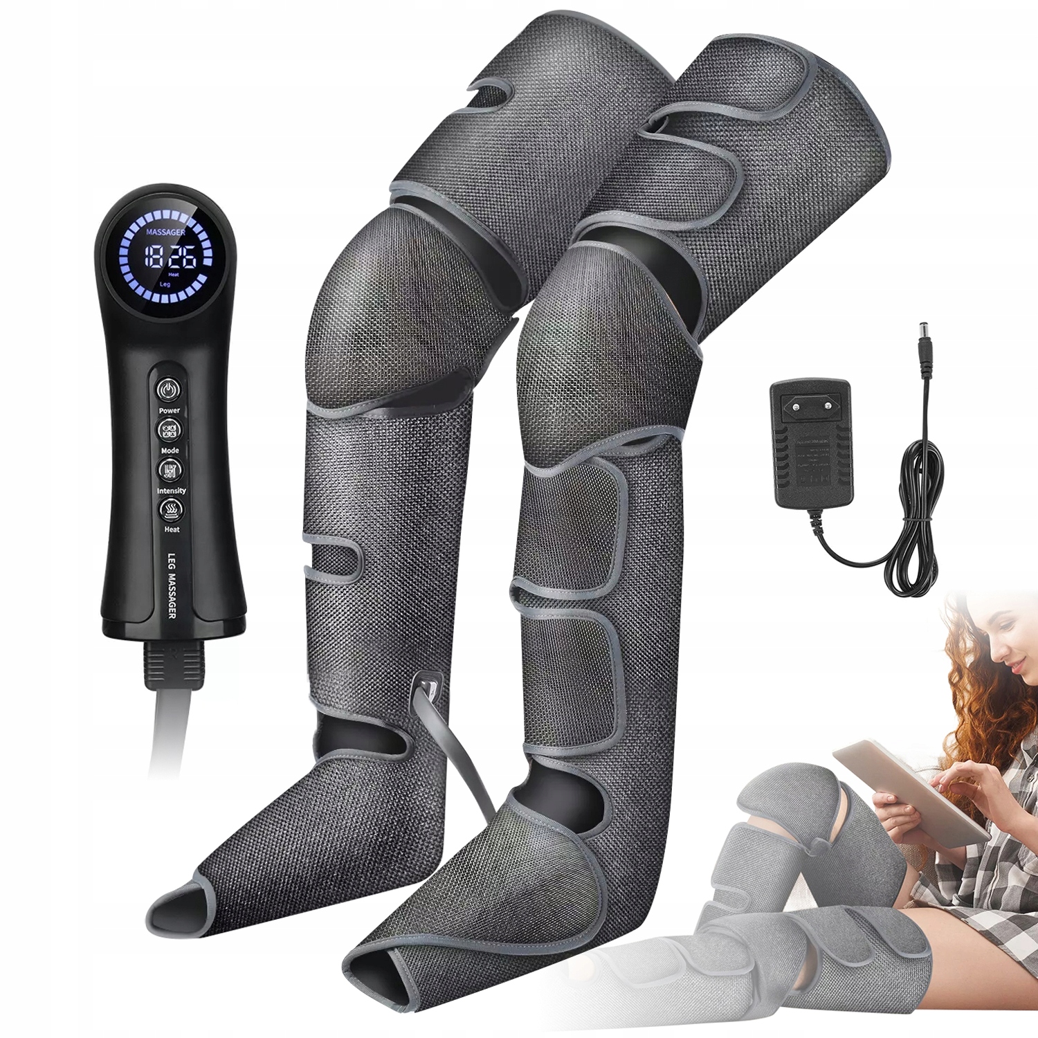 Drenaż Limfatyczny Urządzenie Uciskowe Masażer Do Nóg Przenośny Z Kontroler