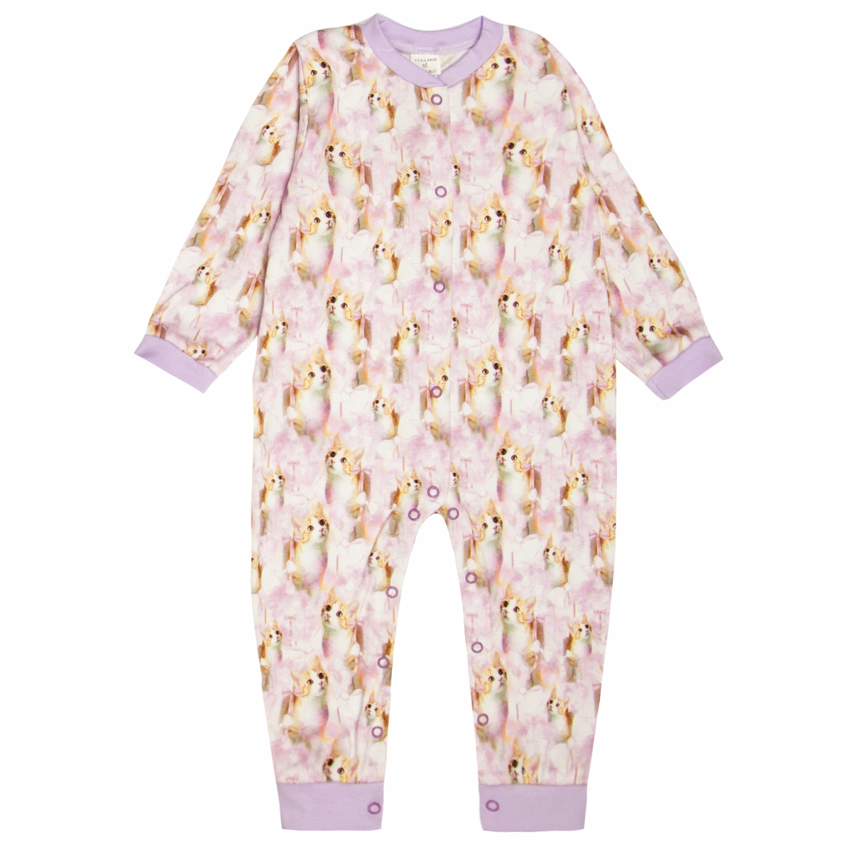 

Rampers Dziewczęcy pajac bez stópek Rozpinany 92