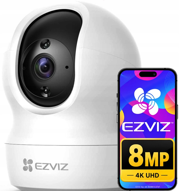 WiFi Kamera chůvička Ezviz CP1 Pro 8MPx 4K Otočná Audio Auto Tracking