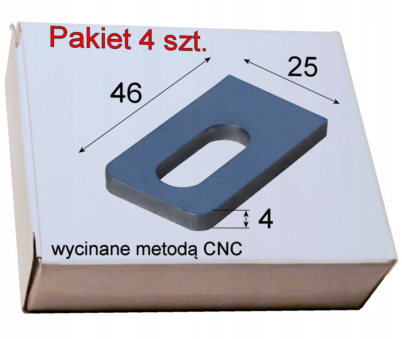 

Uchwyt mocowanie przęsła 25x46x4 Pakiet 4 szt..