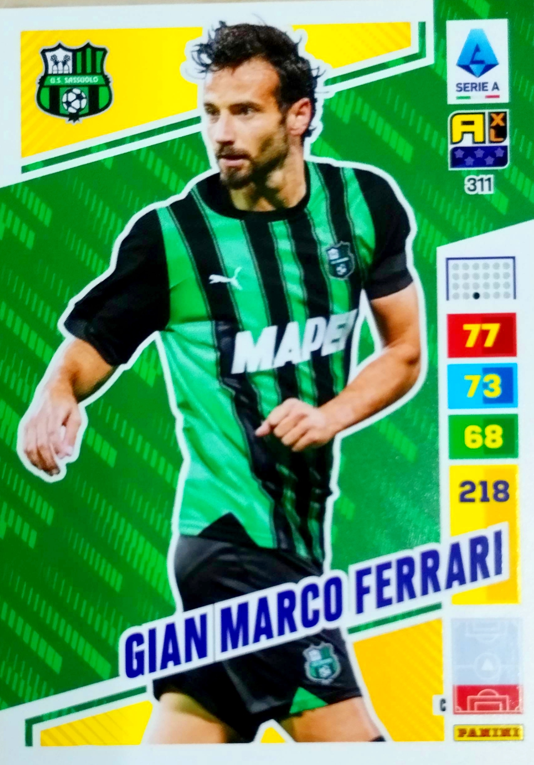 Panini Calciatori Liga Włoska 2023 2024 311 Gian Marco Ferrari Sassuolo