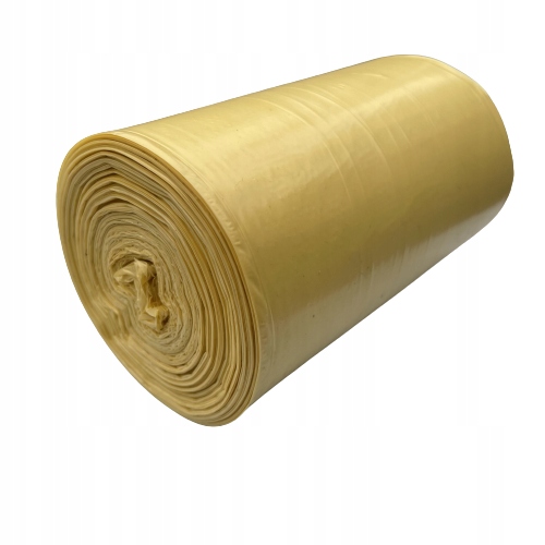 

Worki na śmieci 60l 50 szt. Ldpe żółte mocne