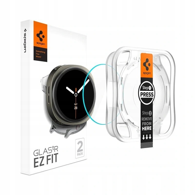 Spigen Glas.tR Ez 2 szt. szkła Samsung Galaxy Watch8 44 mm przezroczyste