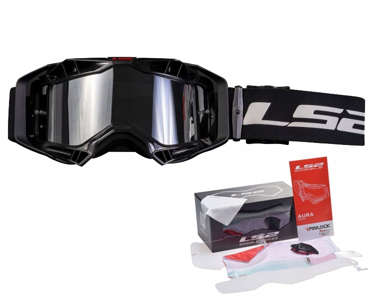 

Gogle Enduro Cross Quad 2 Szyby LS2 Aura Pro Black