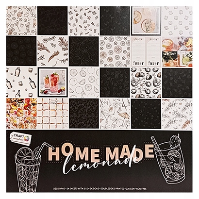 Blok kreatywny scrapbooking 30x30 Home Made lemonade