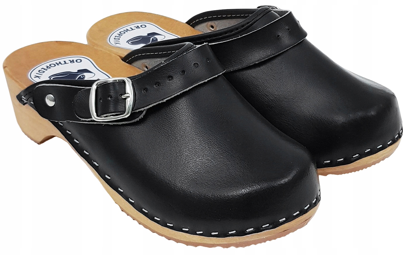 Chodaki Klamra Pełne Drewniaki Trepy Medyczne *36* Rozmiar 36