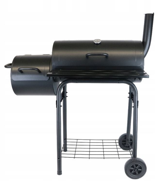 GRILL GRIL WĘGLOWY BECZKA Z WĘDZARNIĄ RUSZT 60x30 CM Producent Lund