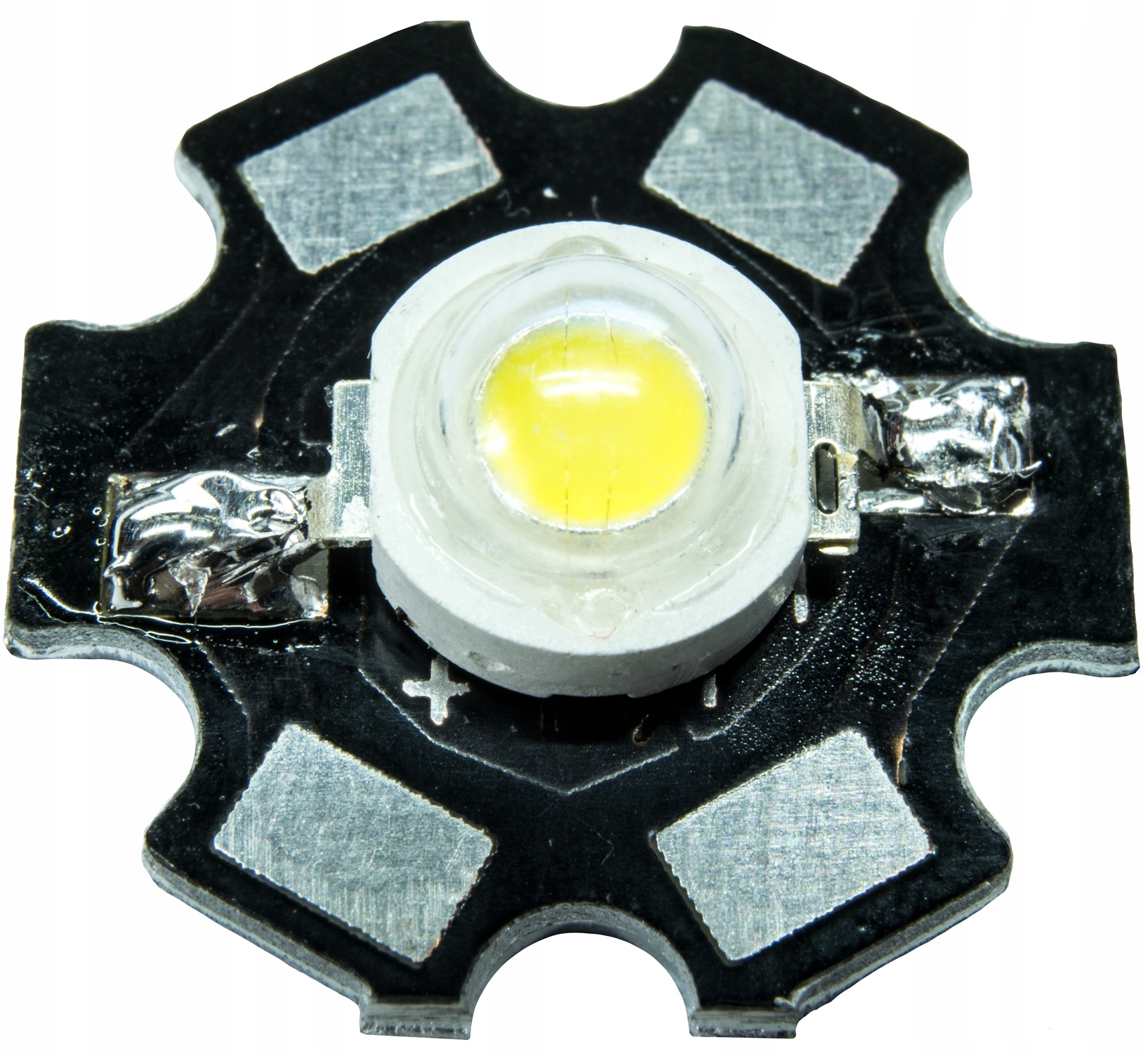 DIODA 3W LED BIAŁA 6 BARW Z PŁYTKĄ PCB 45mil