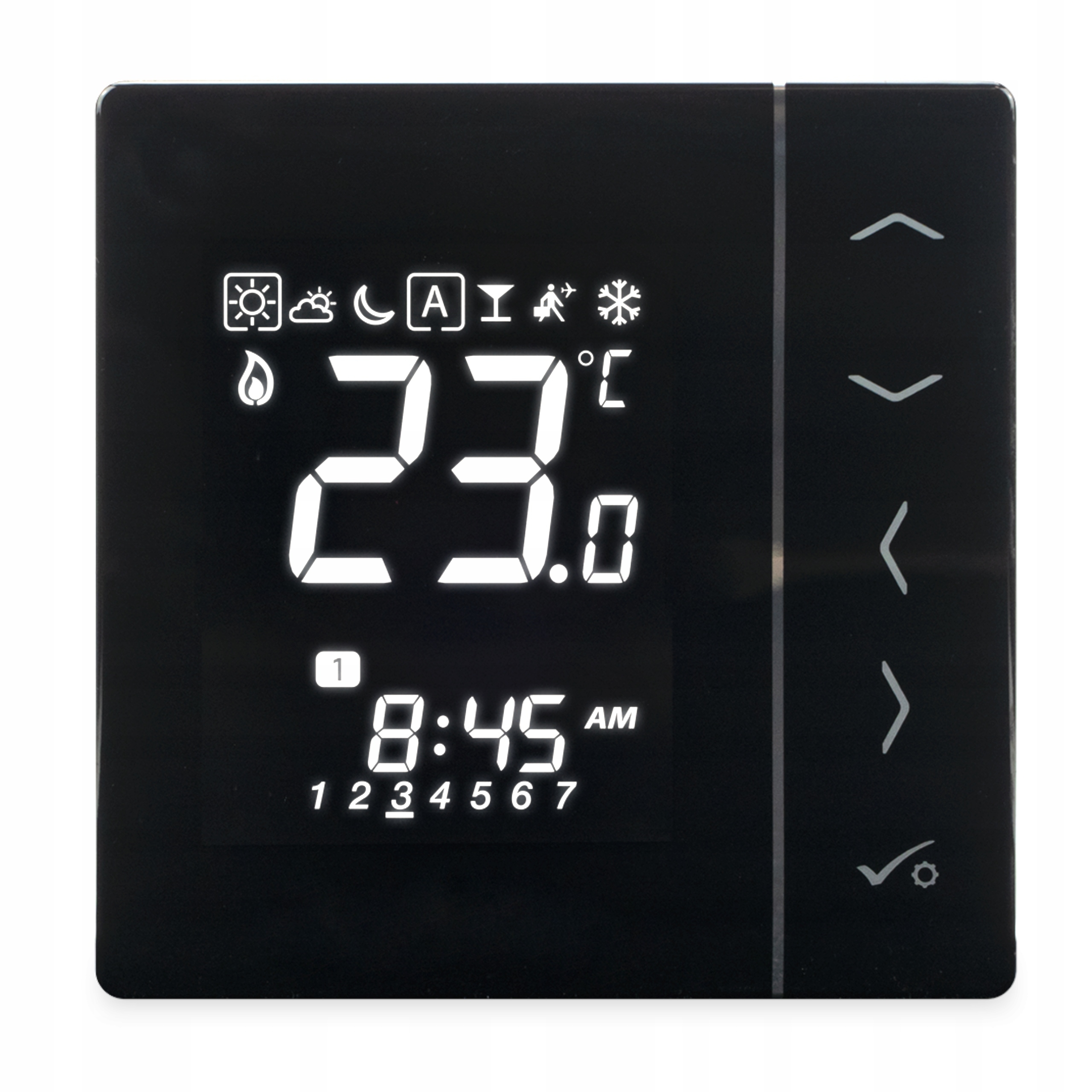 Salus VS30B Przewodowy Regulator Temperatury Tygodniowy Podtynkowy Czarny