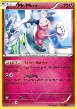 Pokemon TCG Fairy - Mr. Mime (BKT 97) Stan grana