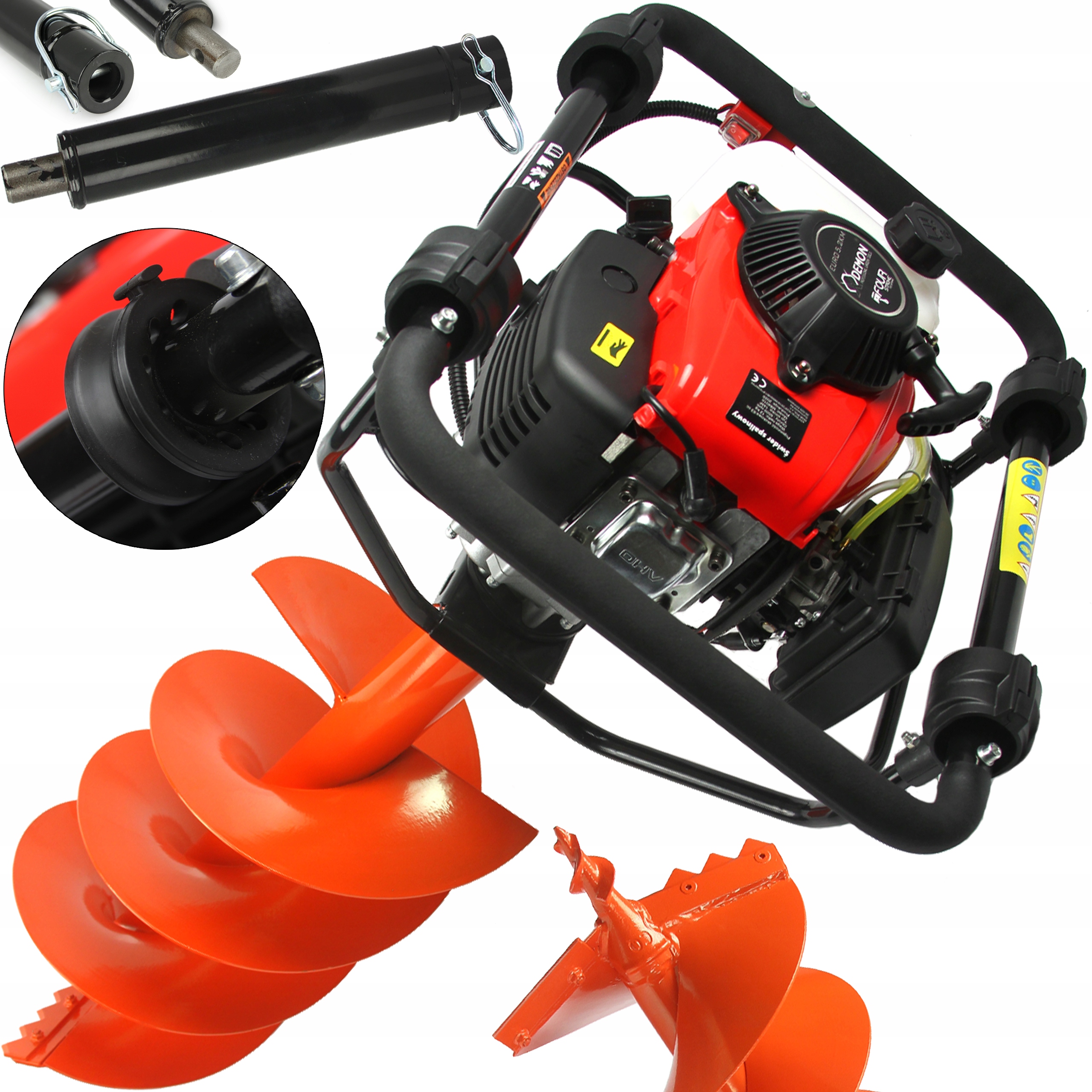 

Świder Spalinowy do ziemi Wiertnica 4-suwowy Demon