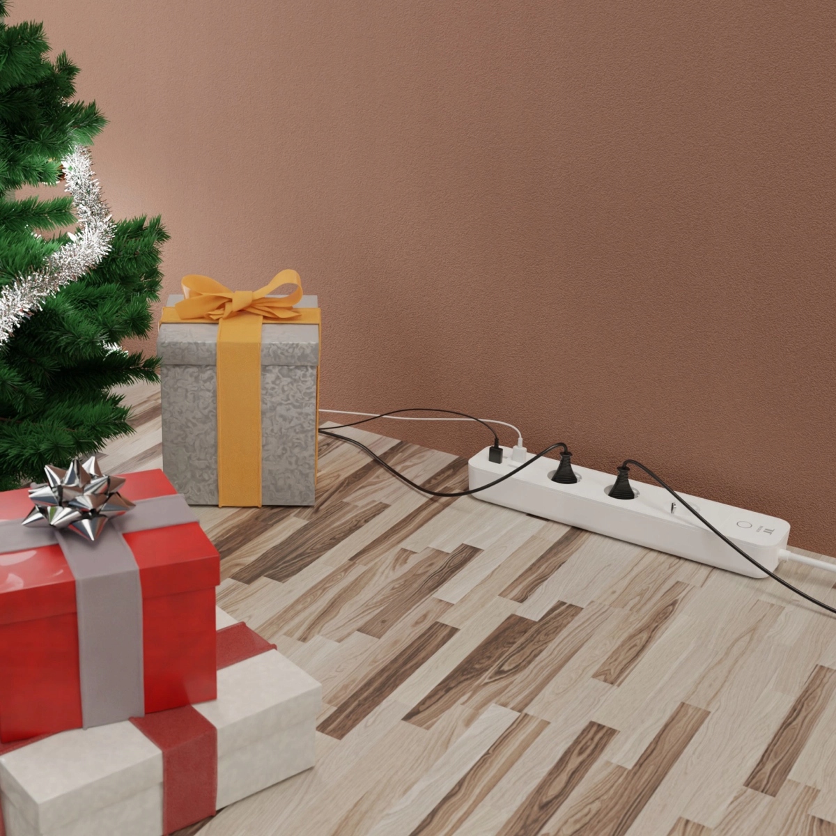 Listwa zasilająca USB przedłużacz Tesla TUYA Smart Długość przewodu 1.8 m