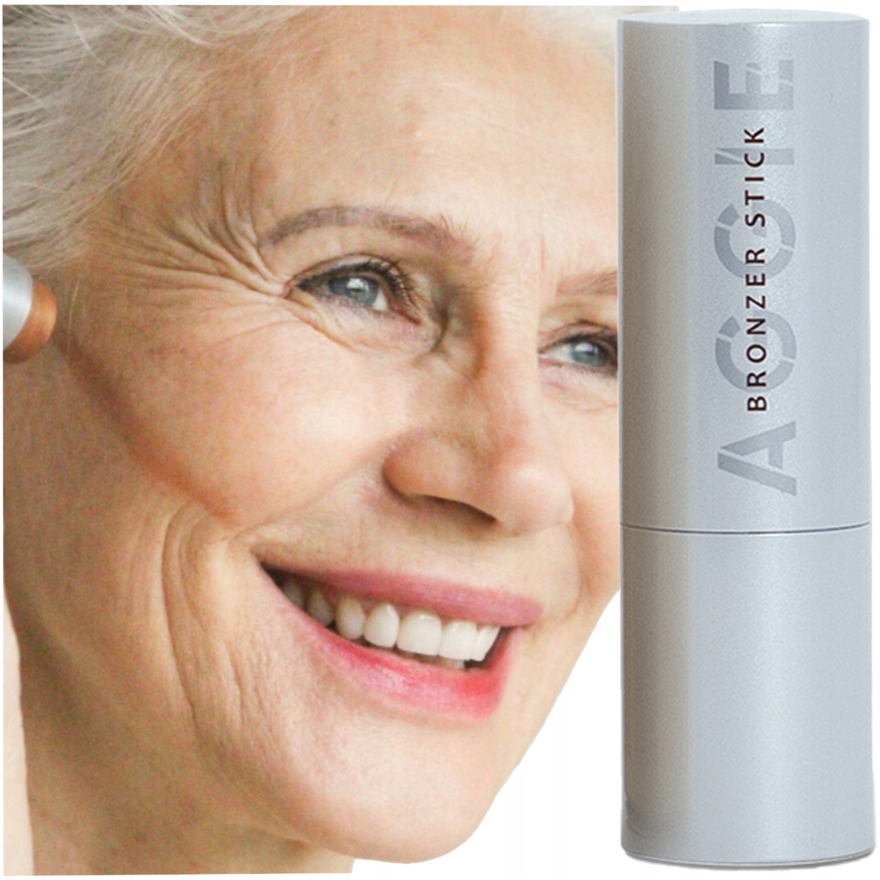 Bronzer v tyčince na konturování obličeje, zralá pleť, Aggie, ricinový olej