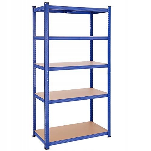 Skladový regál Songmics 200x100x50 cm 600 kg, kovový, modrý