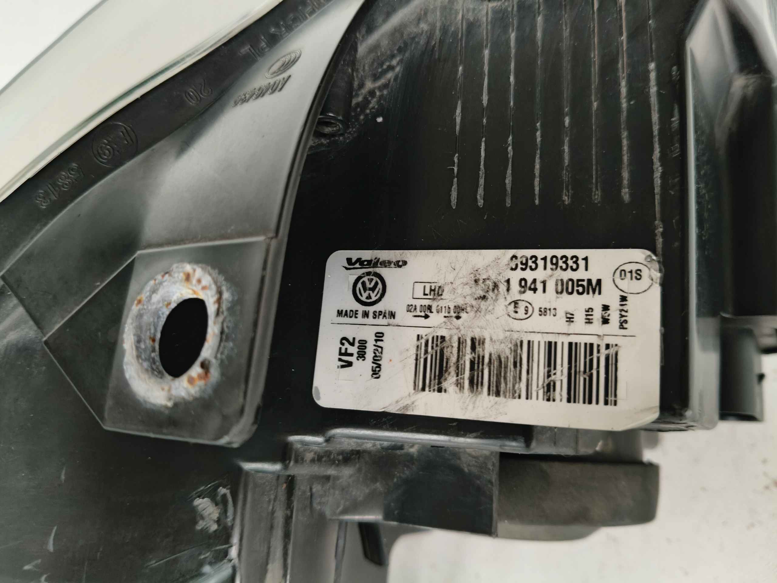 light left REFLEKTOR VW GOLF VI 6 5K 5K0 08-12 VALEO