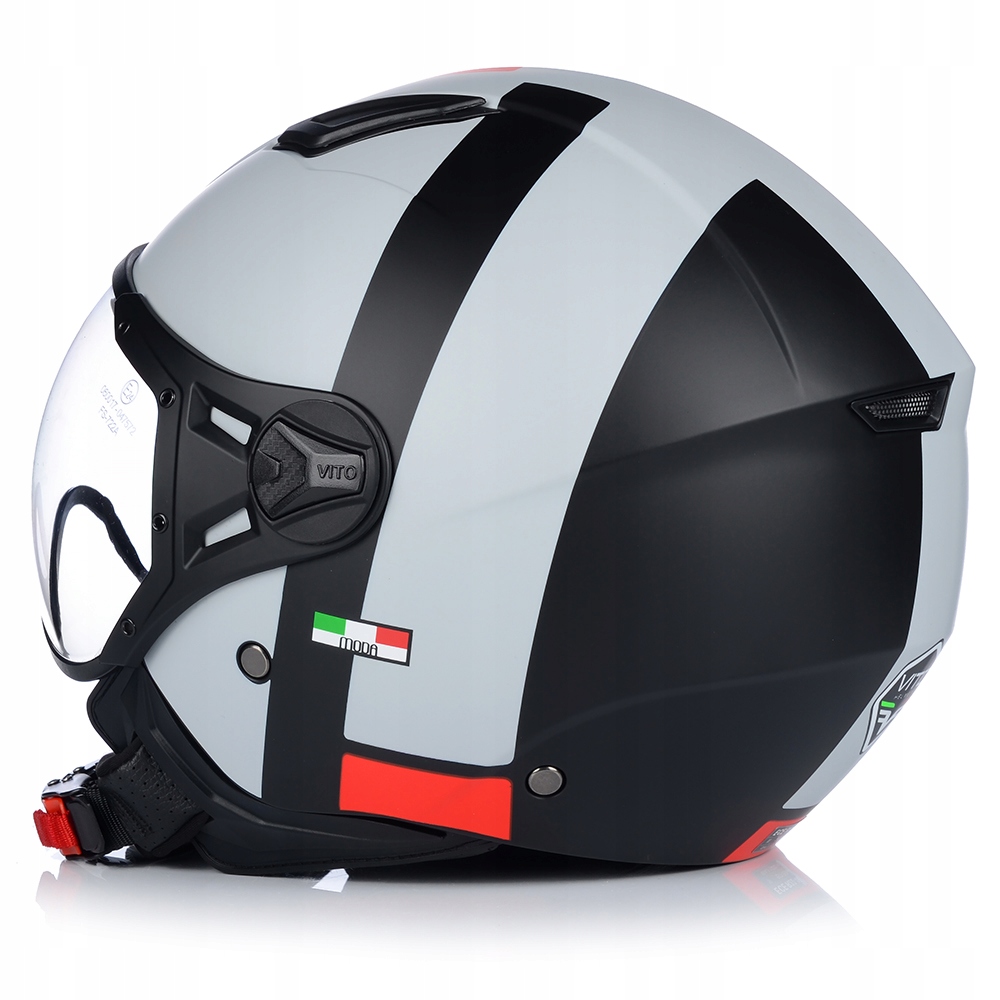KASK MOTOCYKLOWY OTWARTY | VITO MODA MATT | SKUTER CHOPPER ECE 22.06 LEKKI Producent VITO