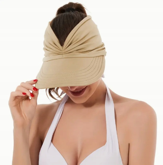 Damska czapka/kapelusz z daszkiem przeciwsłoneczny plażowy NOWOŚĆ RÓŻOWY Model Daszek letni damski