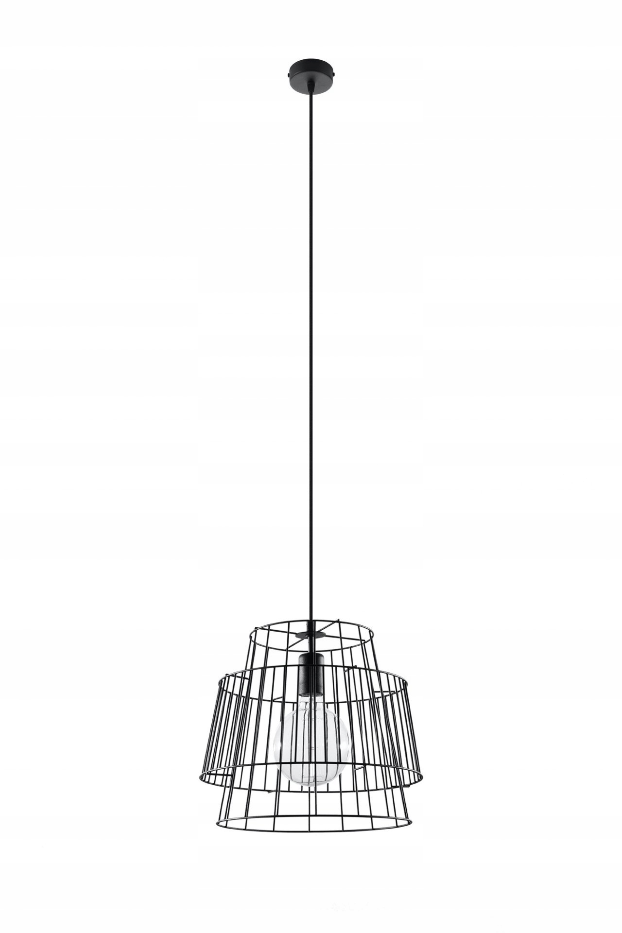 Závesná lampa Gate čierna Sollux SL.0663