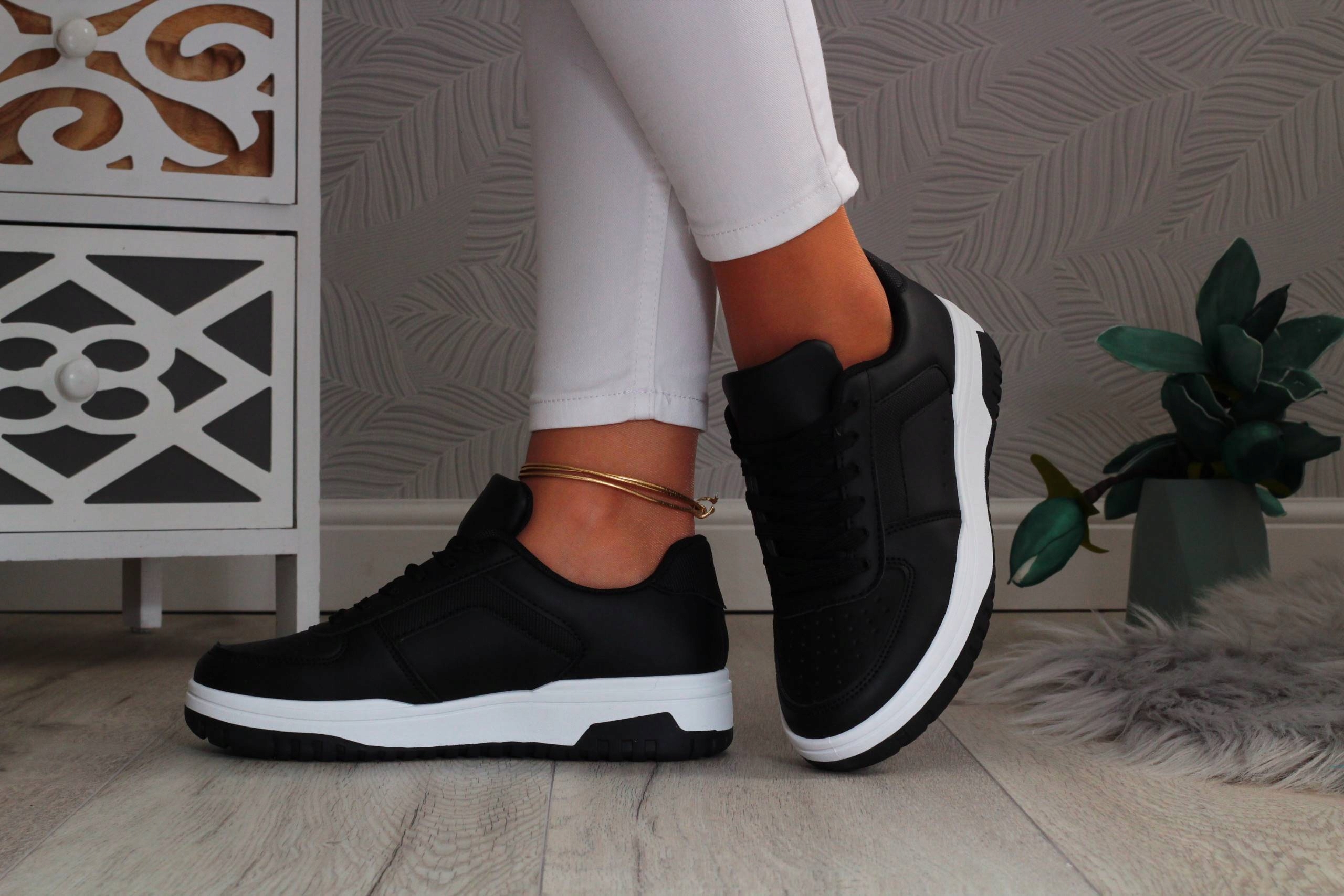 CZARNE ADIDASY DAMSKIE BUTY SNEAKERSY SPORTOWE Rozmiar 38