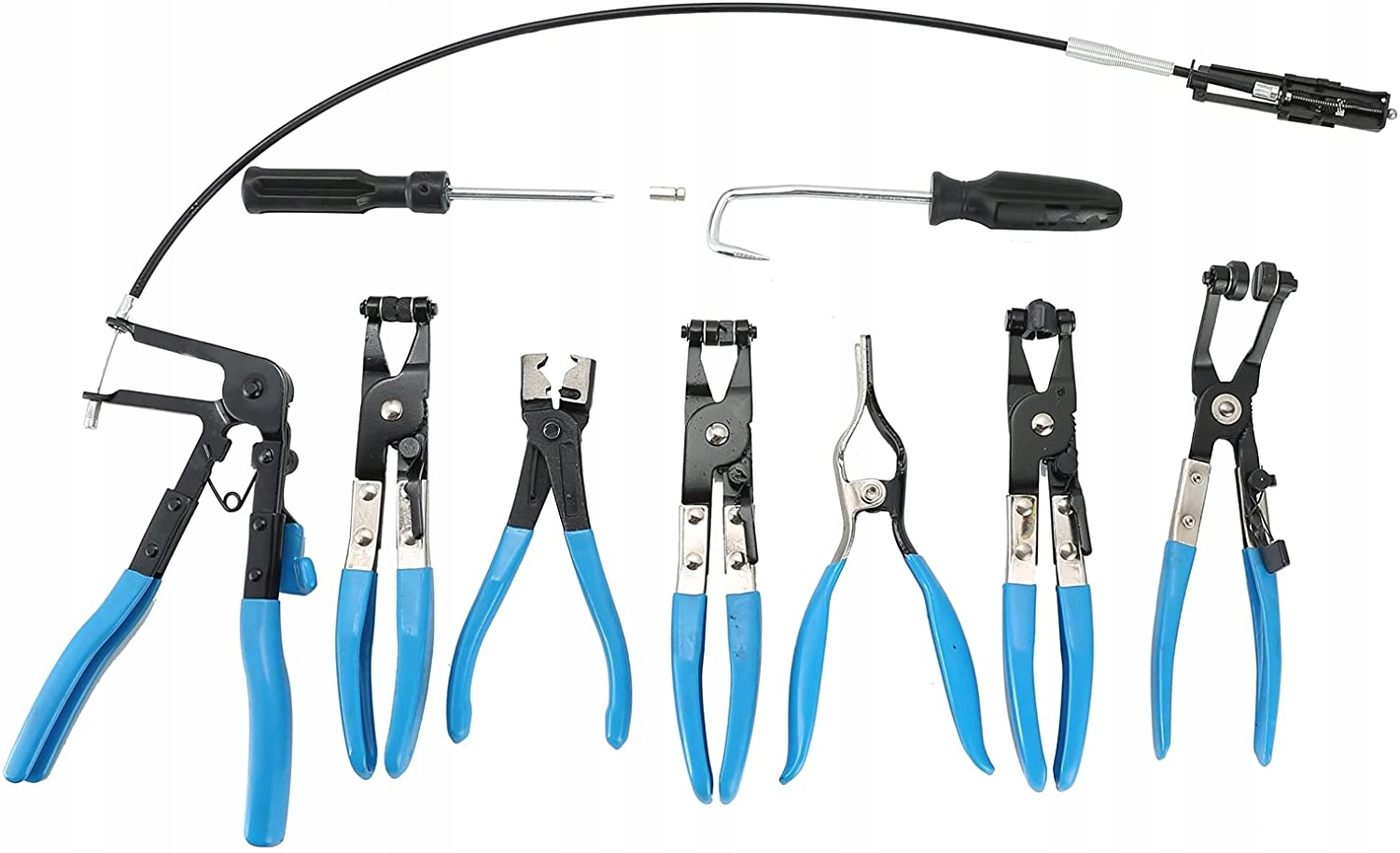 SZCZYPCE DO OPASEK ZACISKOWYCH OSLON ZESTAW 9el Producent code do opasek linka paliwowych