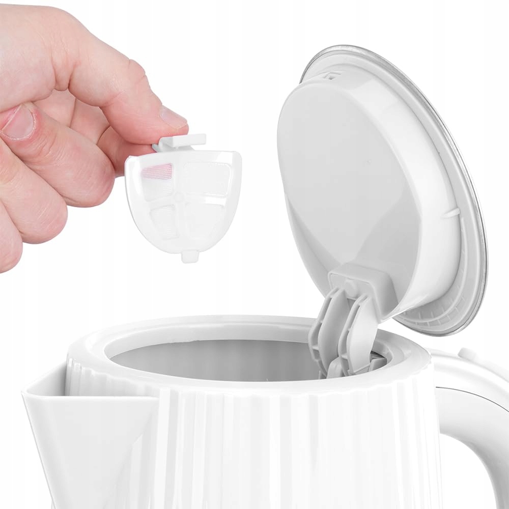 RUSSELL HOBBS Czajnik Elektryczny 1,7L 2400W Biały Stalowy Filtr Wskaźnik — miniatura 5