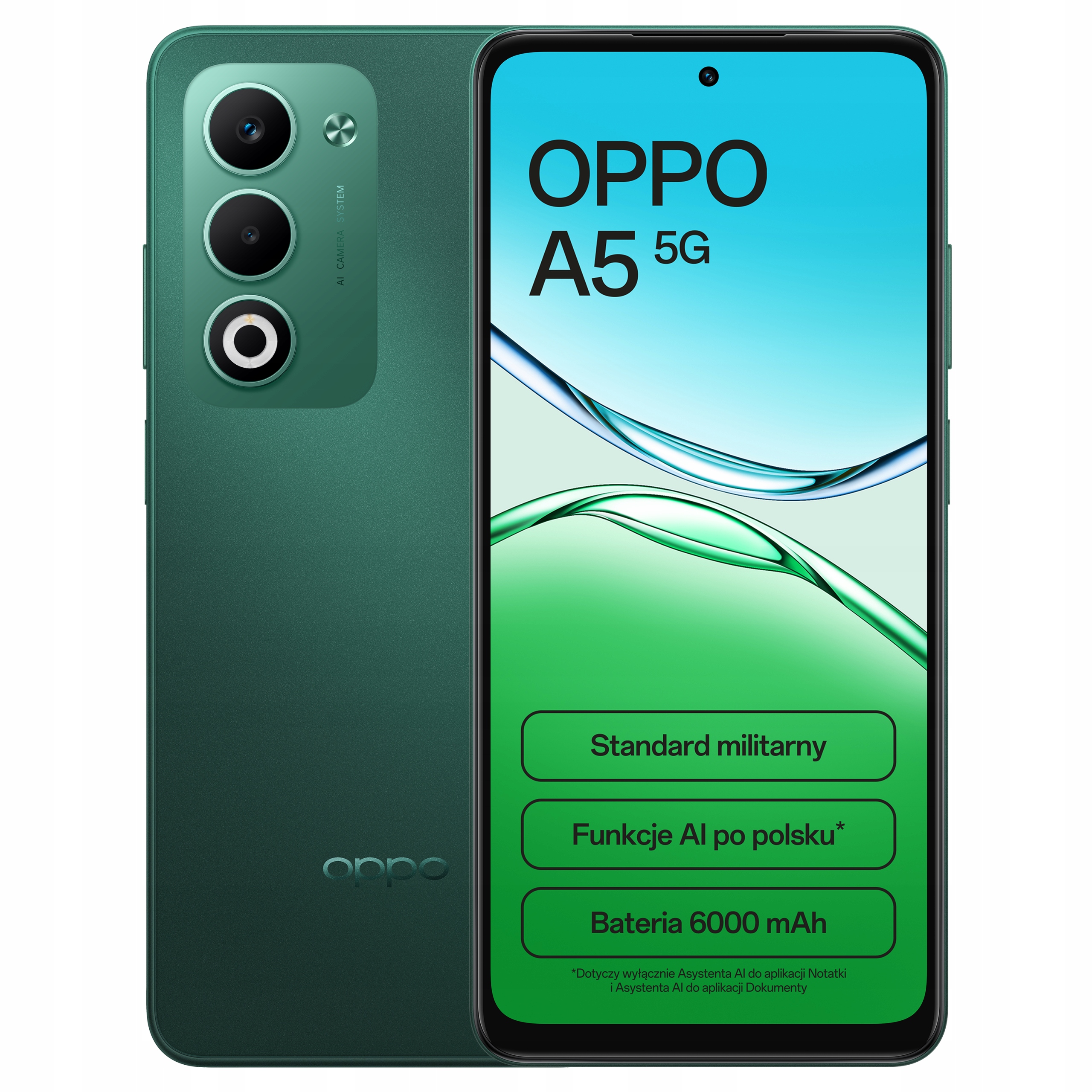 Smartfon Oppo A5 5G 4 Gb 128 Gb zielony