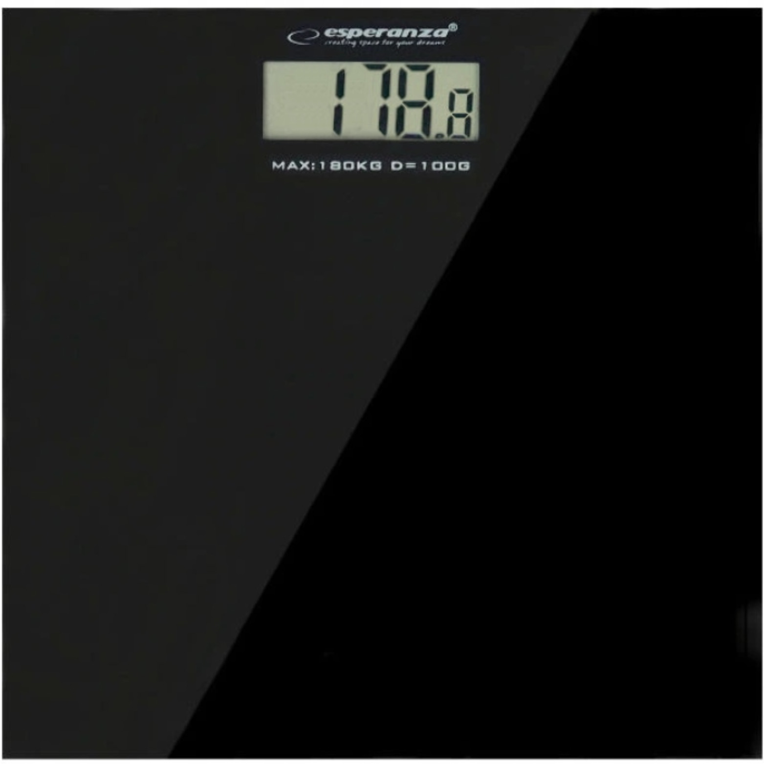 ELEKTRONICZNA WAGA ŁAZIENKOWA SZKLANA SLIM 180 KG Kod producenta EBS002K