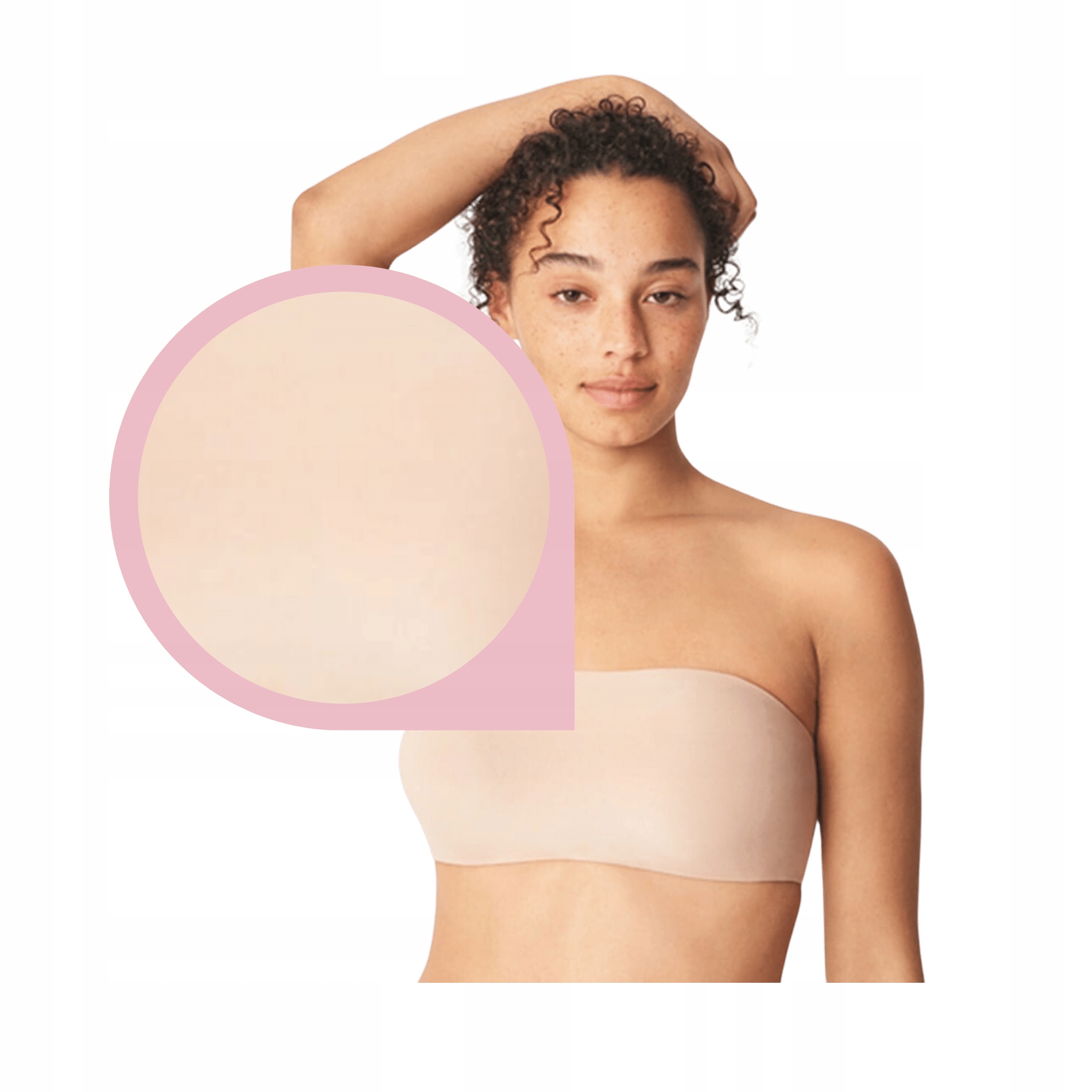 Bandeau podprsenka bez ramínek Chantelle C16A30 béžová M/L