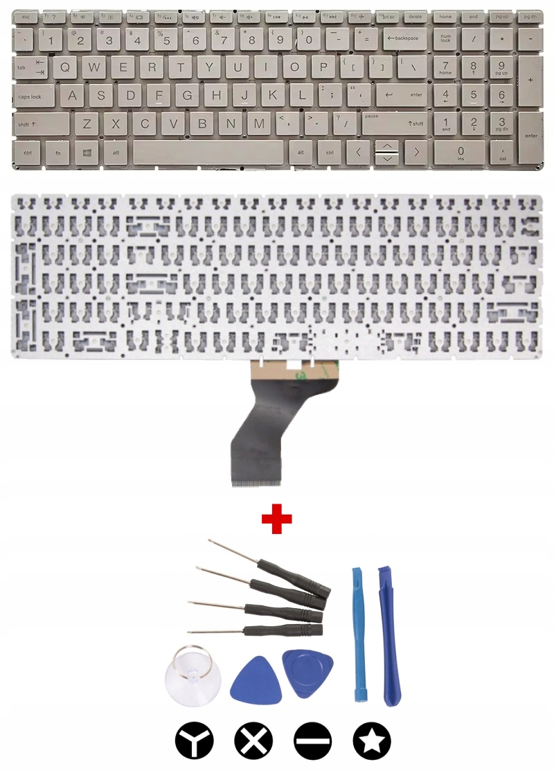 Nová klávesnica pre Hp 250 G7 15-DA 15-DB Pavilion 15-CW 15-CS ZBook 15V G5