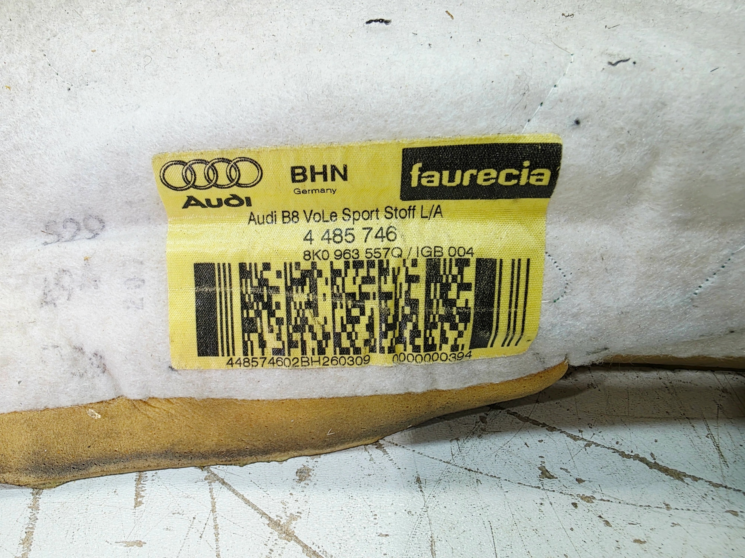 MATA GRZEWCZA sitz links oder rechts rückenlehne AUDI A4 B8 A5 8K0963557Q