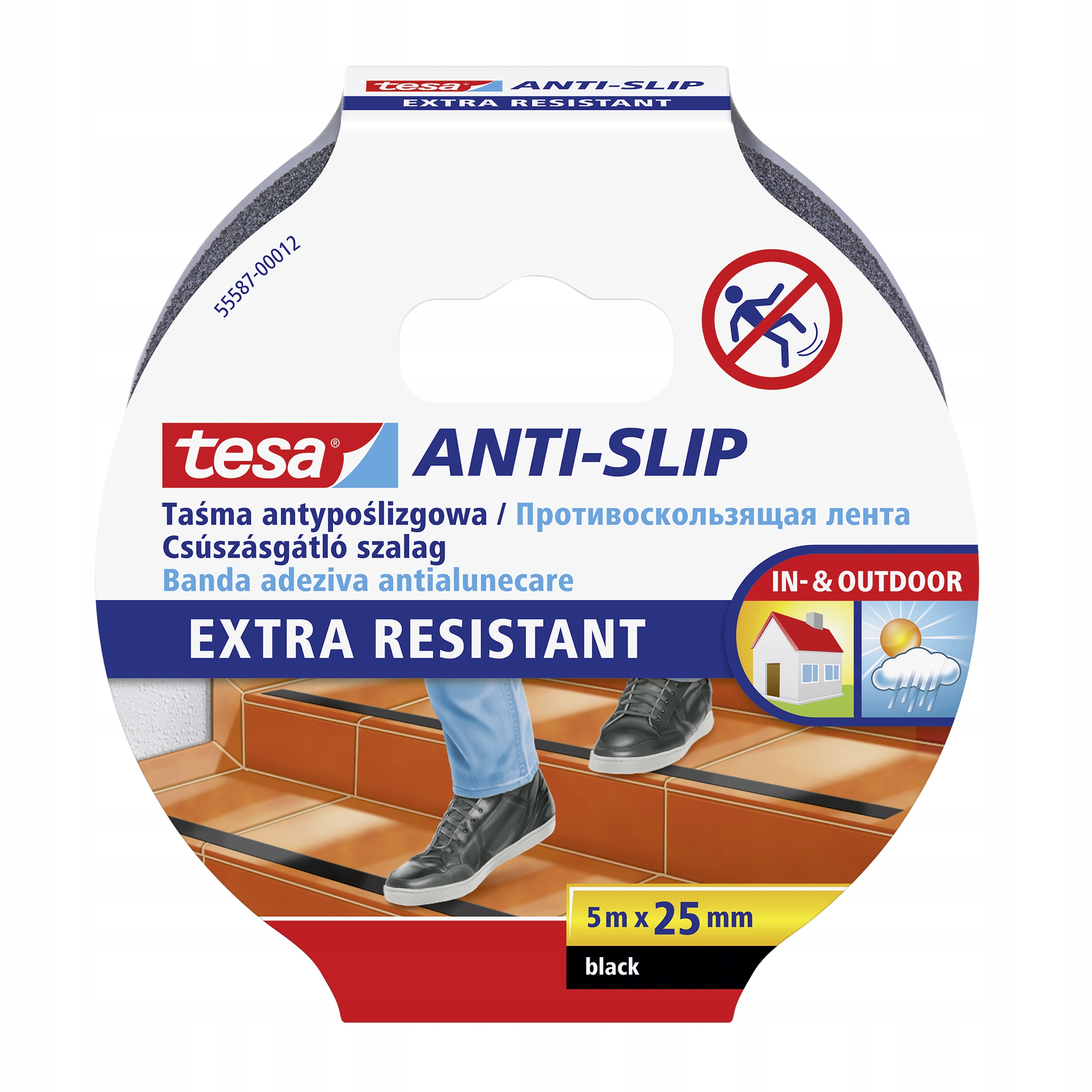 

Taśma antypoślizgowa na schody tesa 5m 25mm czarna