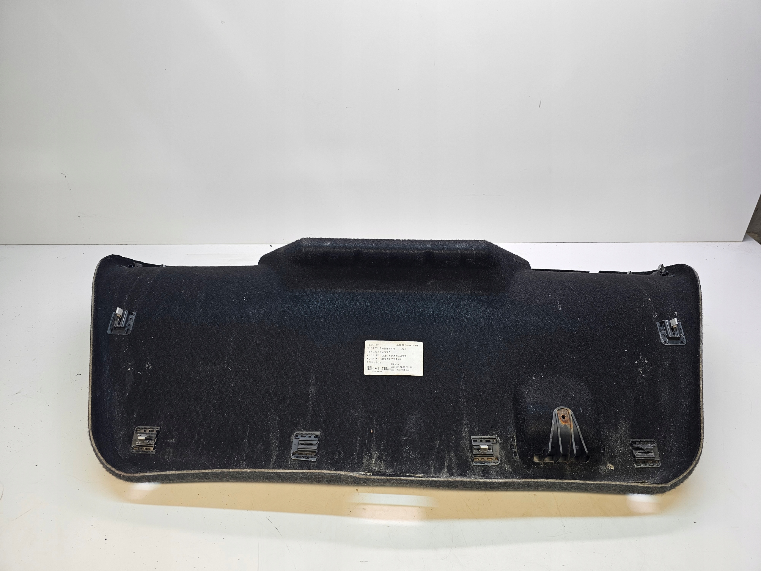 upholstery bonnet rear part AUDI A4 B7 CABRIO 8H0867975