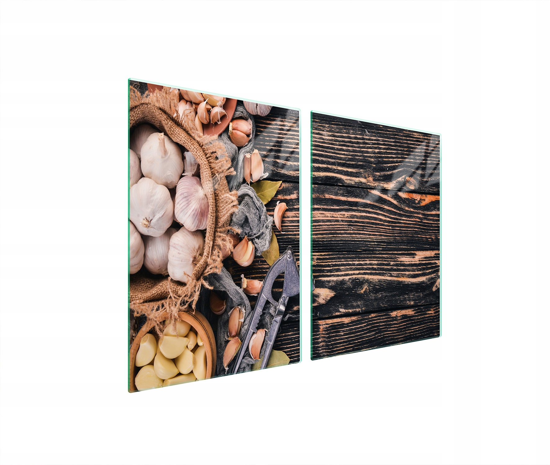 Skleněná Ochranná Deska Do Kuchyně 2x45x52 Jídlo Tvrzené Sklo