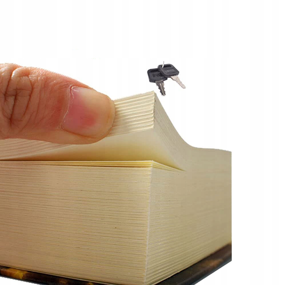 KSIĄŻKA SEJF MINI SEJF DOMOWY KASETKA NA PIENIĄDZE Zamek kluczowy