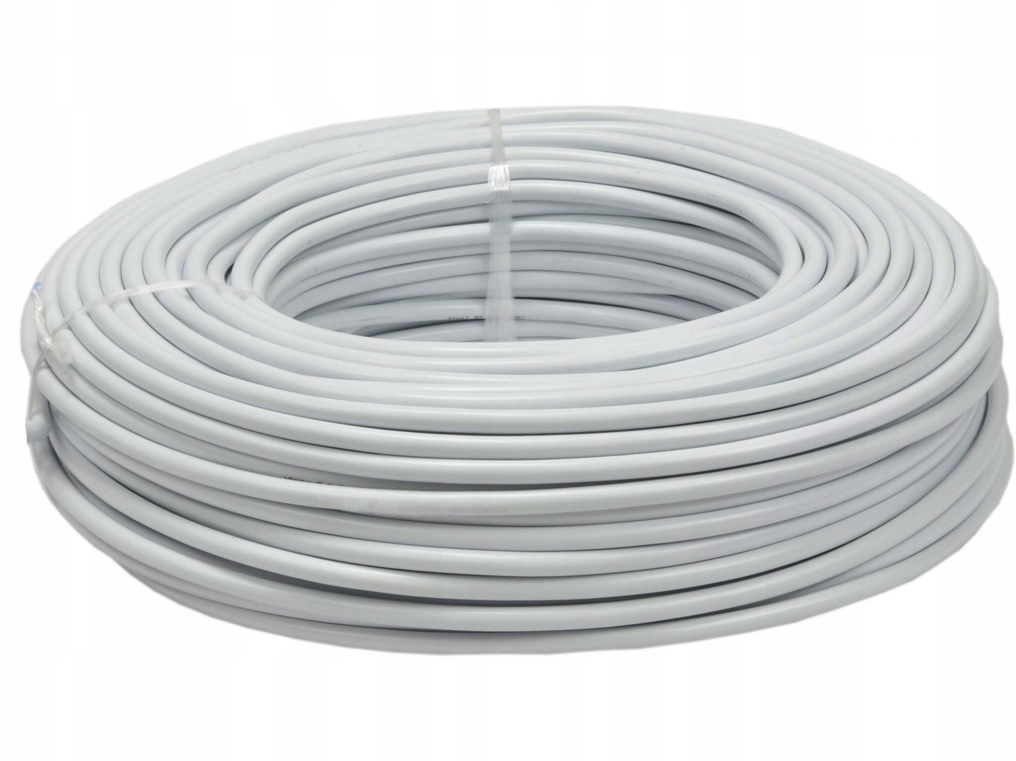 100m Kabel Przewód Nkt Owy H05VV-F 5x1 mm2 Biały Linka Miedziana W Pvc