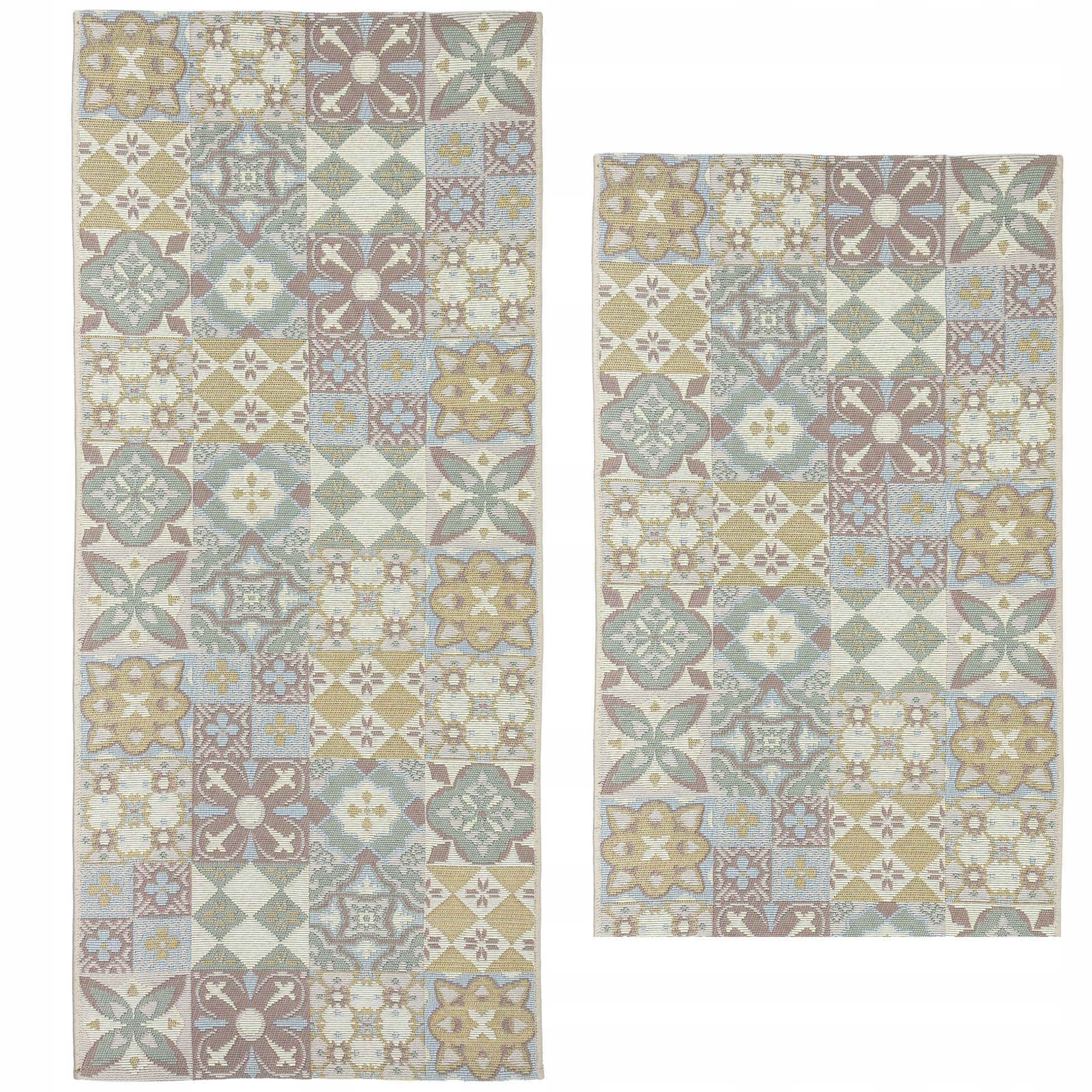 Koberec Koberec Běhoun Do Kuchyně Balkon 2ks Béžový Provázkový Pevný Voděodolný