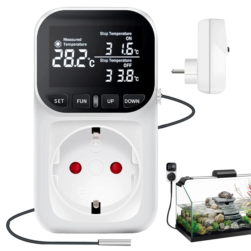 Levně Elektronický Termostat, Regulátor Teploty S Časovačem, Funkce Alarmu 230 V