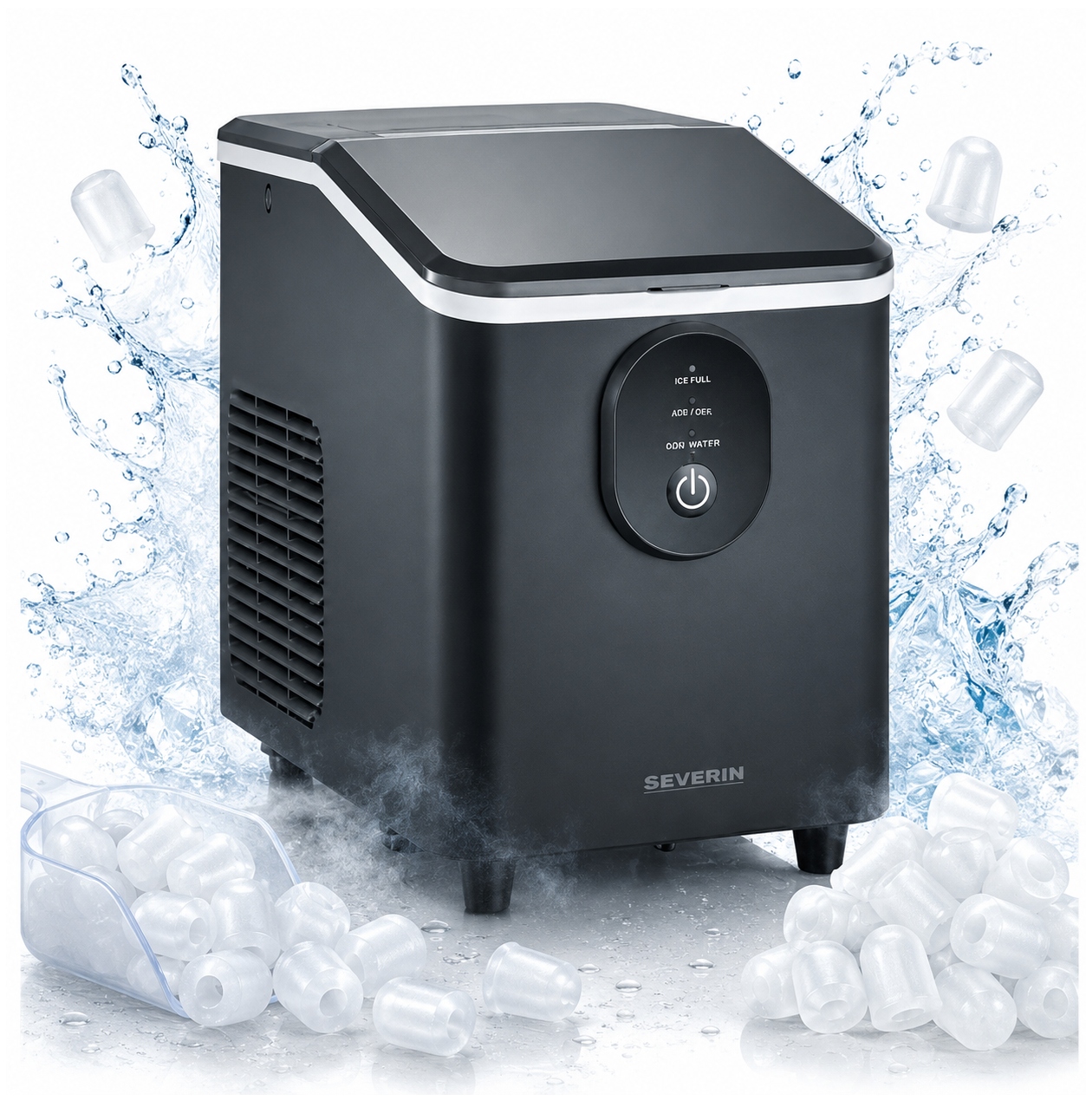 Severin Ez 7415 kostkarka do lodu 1,2L 120W 8 kostek w 8 min czarna