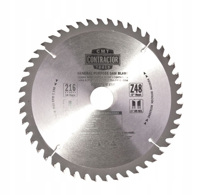 

Cmt piła do drewna 216x30x2,4 Hm 48Z K21648M-X10