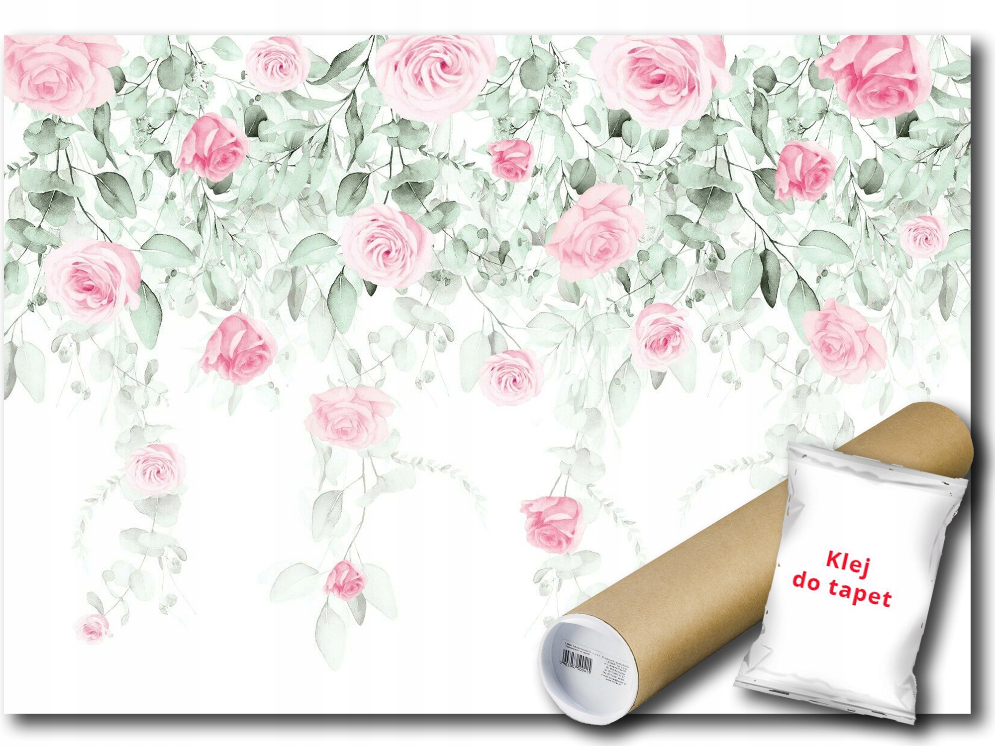 Vinylová Fototapeta Ruže Kvety Akvarel 312x219