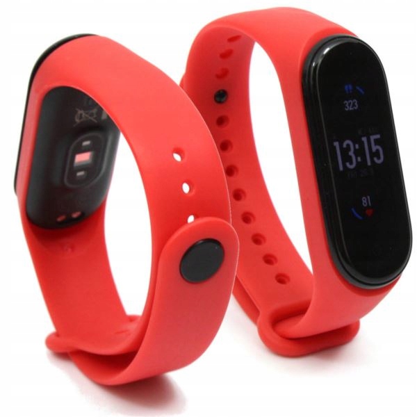 

Opaska pasek do Xiaomi Mi Band 3 4 czerwona