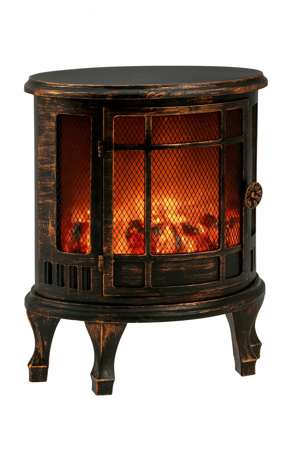 Led krbové hodiny Vintage s efektem skvrn, retro dekorace, 40 cm