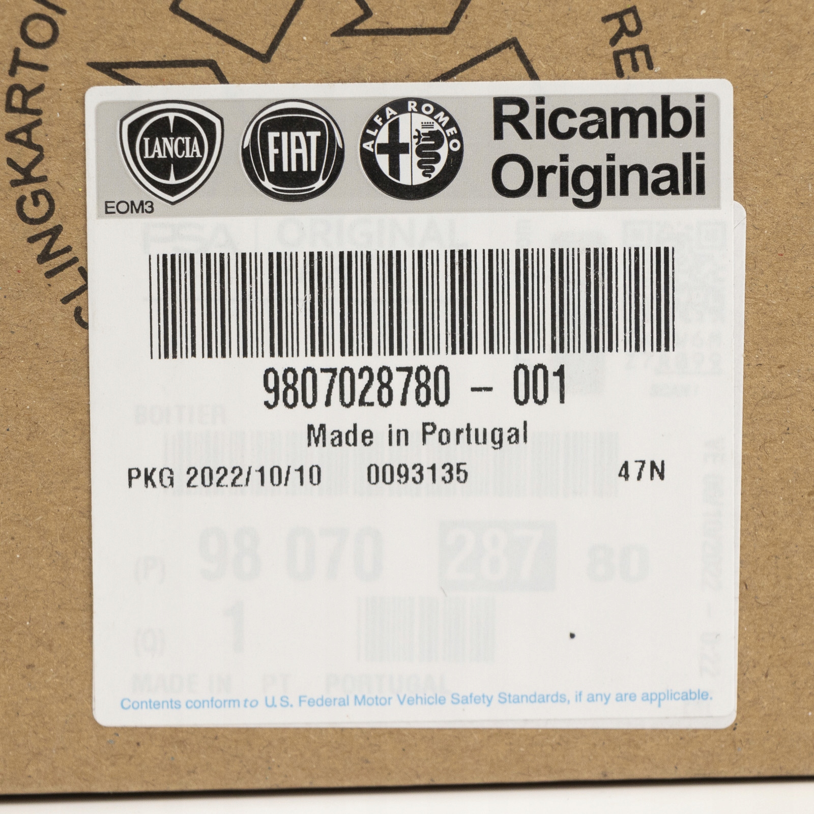 Skrzynka bezpieczników Peugeot OE 9807028780, BSM-R04 Typ samochodu Samochody osobowe