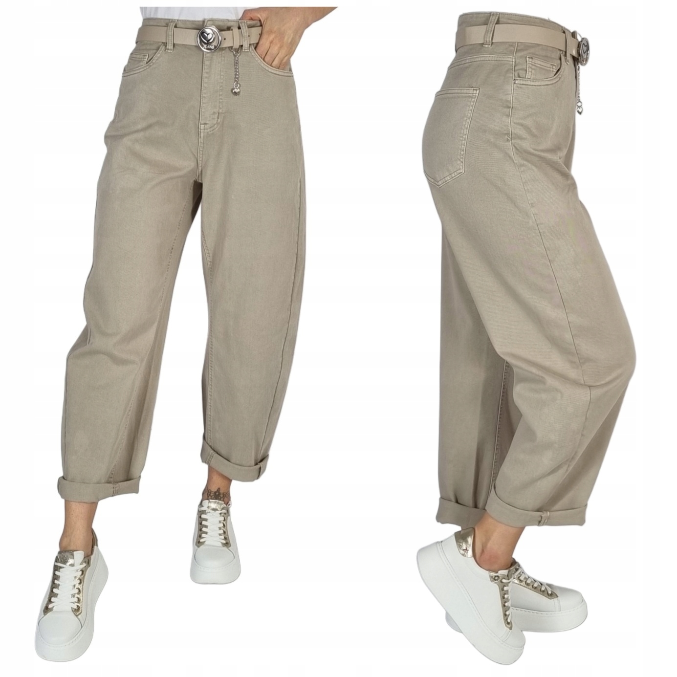 Spodnie Jeansowe Balloon Fit Verden Jeans Plus Size 44/2XL