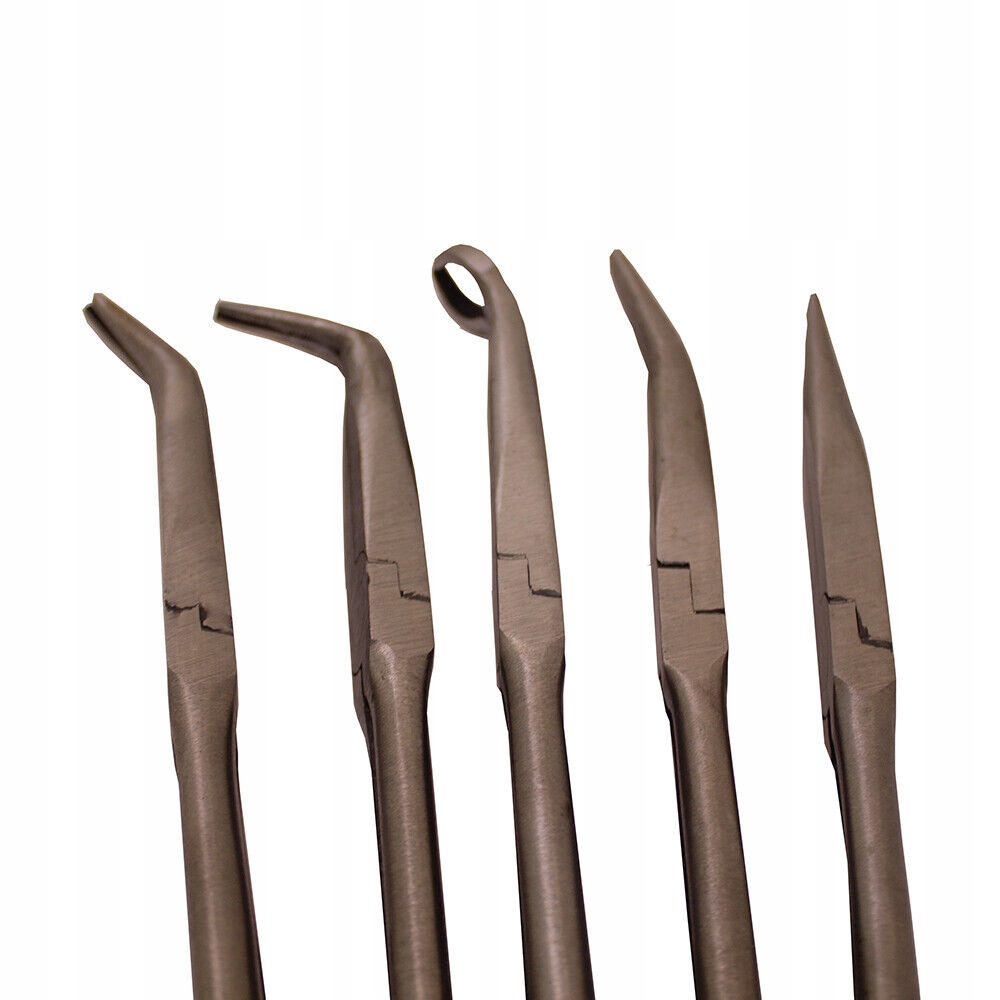 Szczypce kombinerki długie proste wygięte okrągłe zaciskowe 5 elementów Marka Bituxx