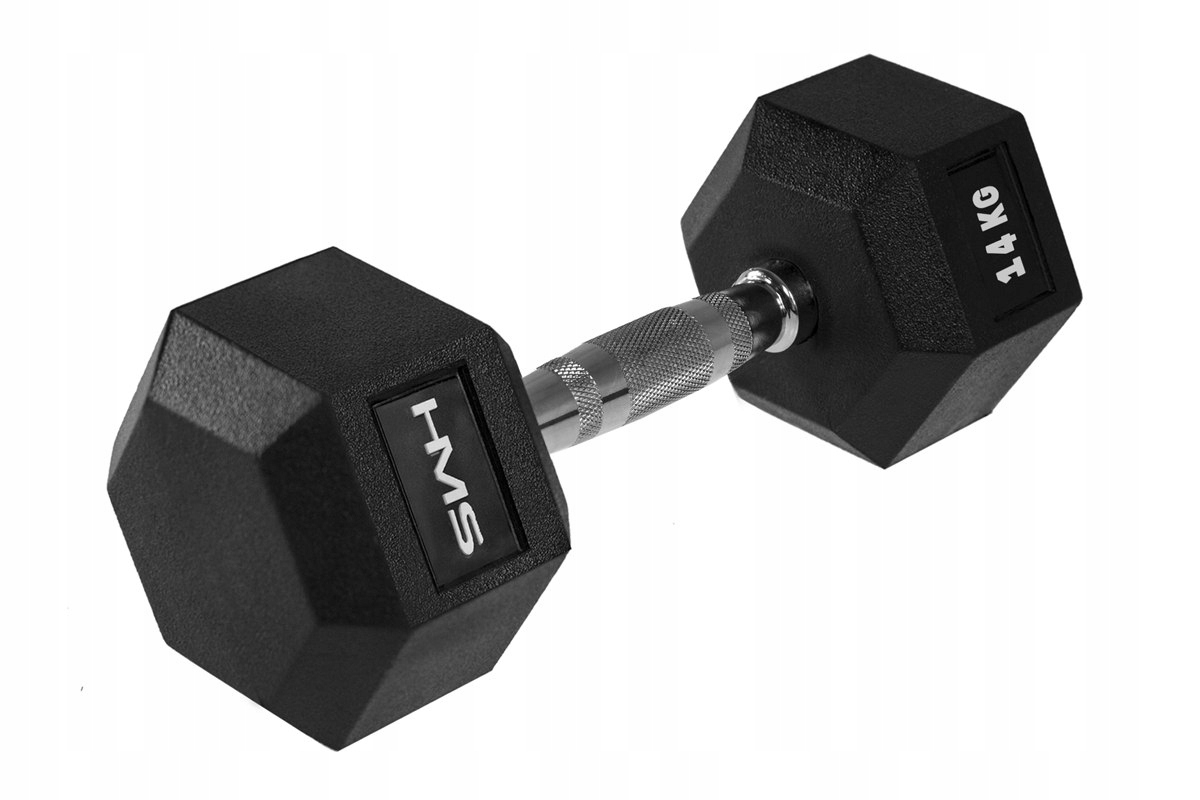 Hantle powlekane/gumowane stałe Hms 1x 14 kg