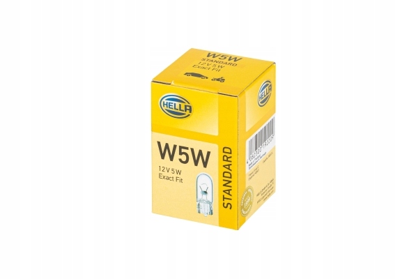 10x Żarówka W5W 12V 5W Hella Standard Zestaw 10 sztuk