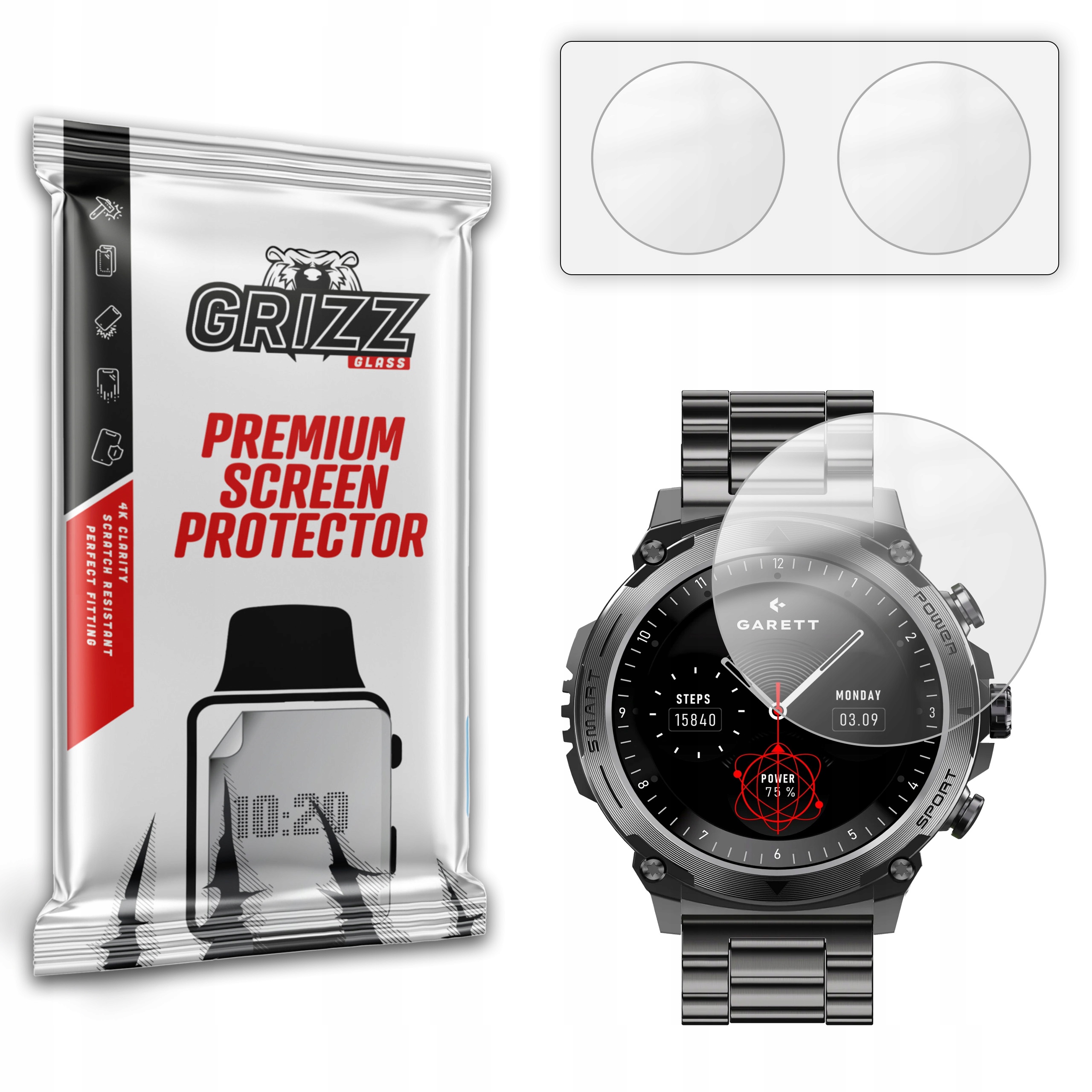 2-PAK Antyodciskowa folia ochronna do Garett Atom