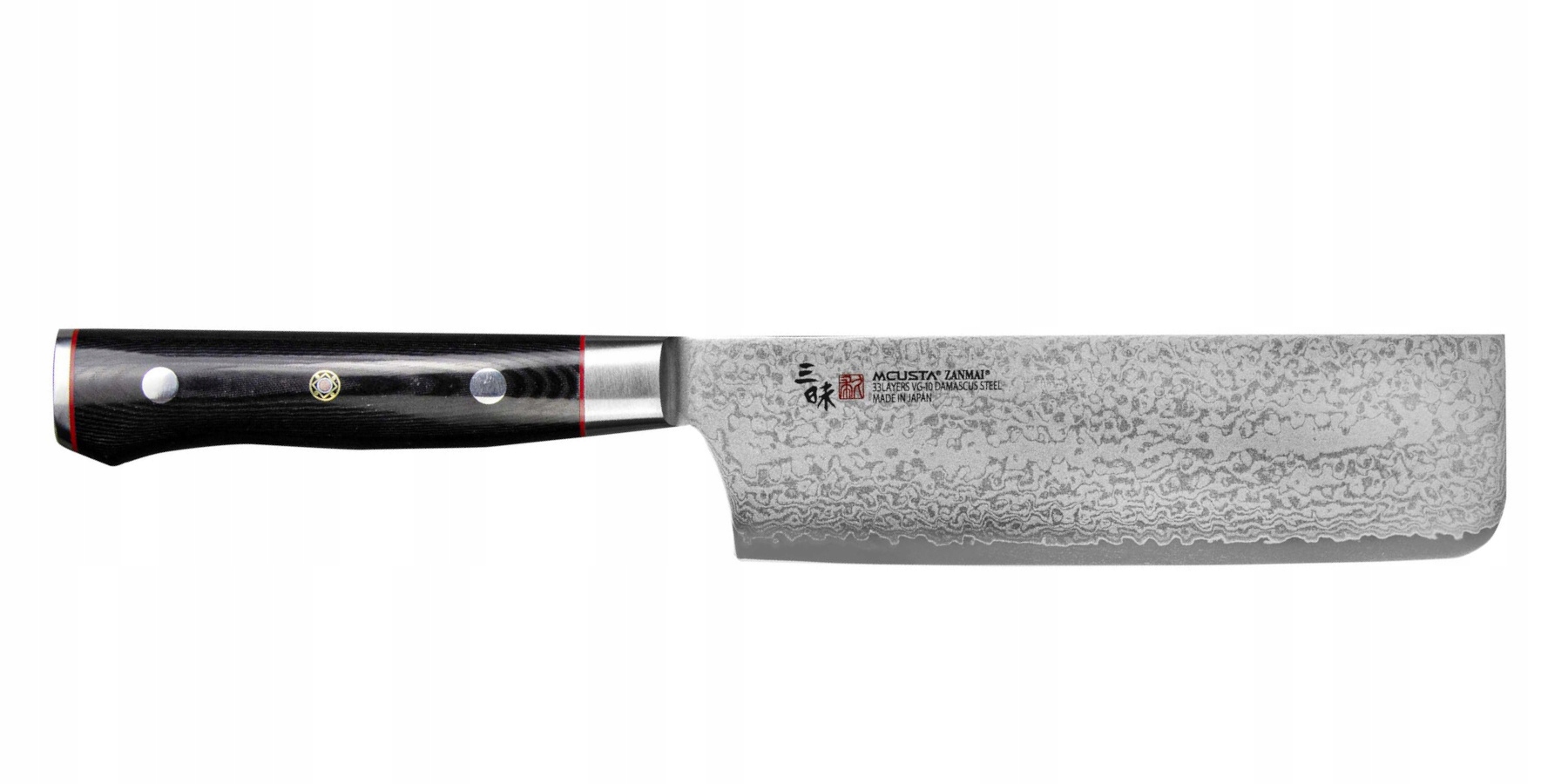 Japonský nôž Mcusta Zanmai VG-10 Pro Zebra Nakiri 165