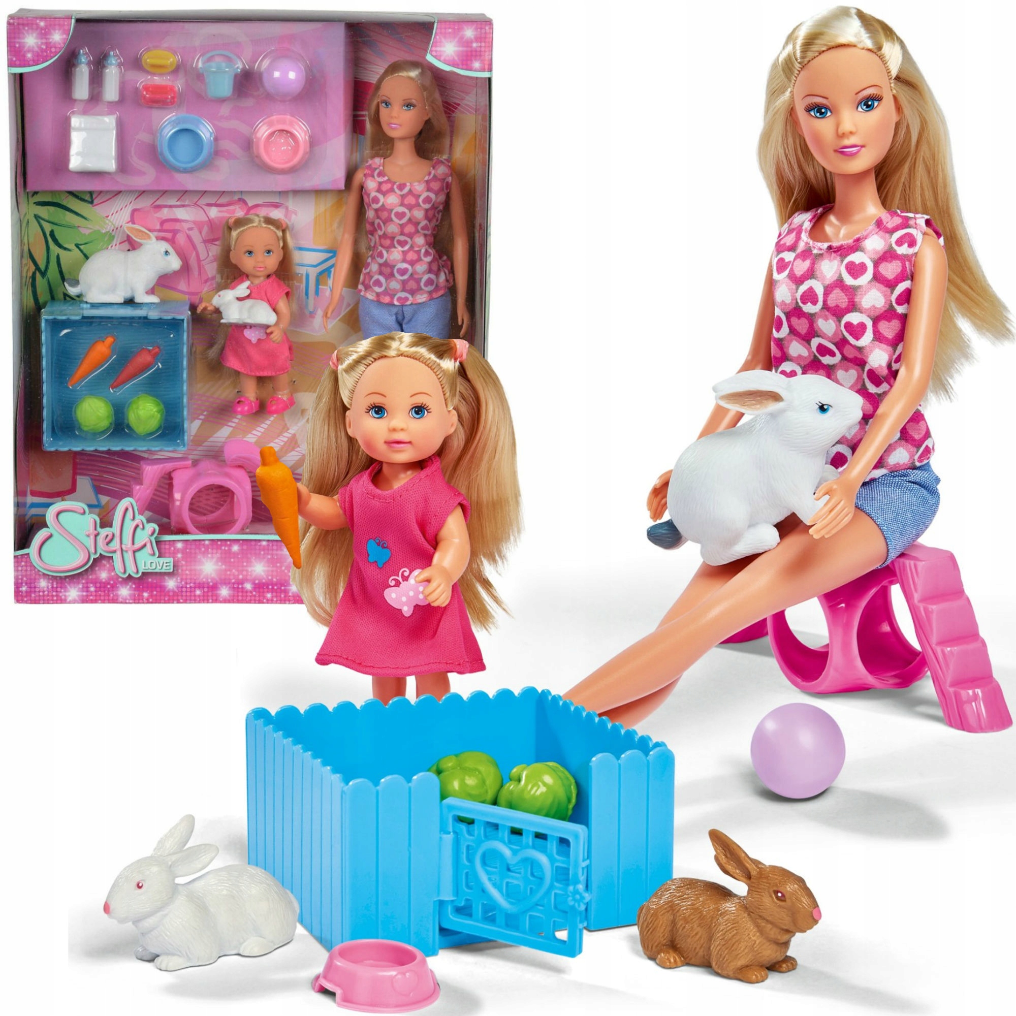 

Lalka Steffi i Evi z królikami 5732156 02